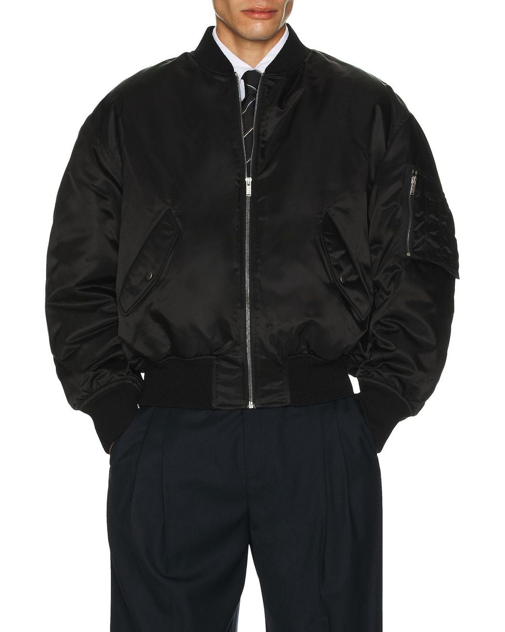 Saint Laurent Black Bomber for men
