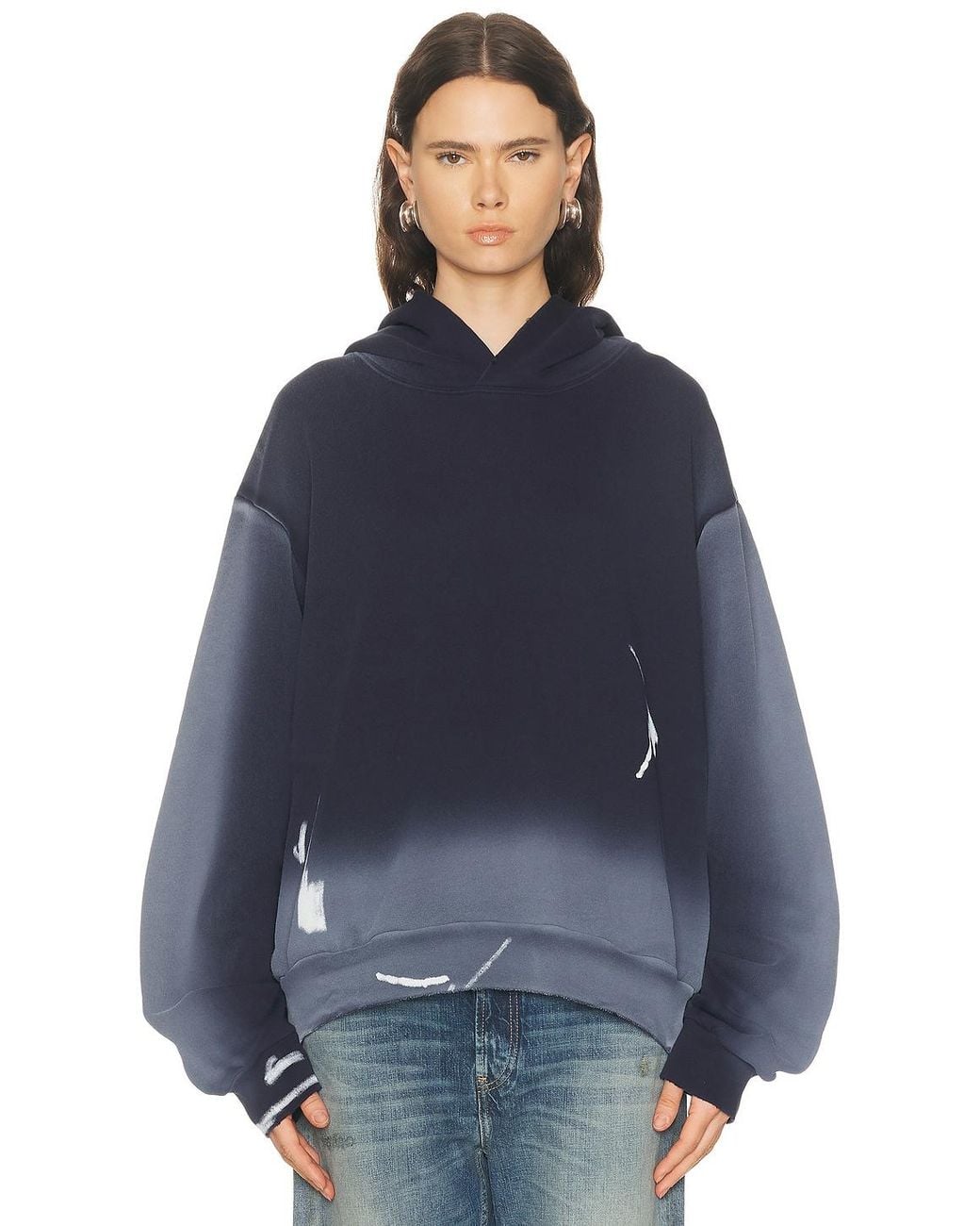 Acne Blue Bow Sweatshirt