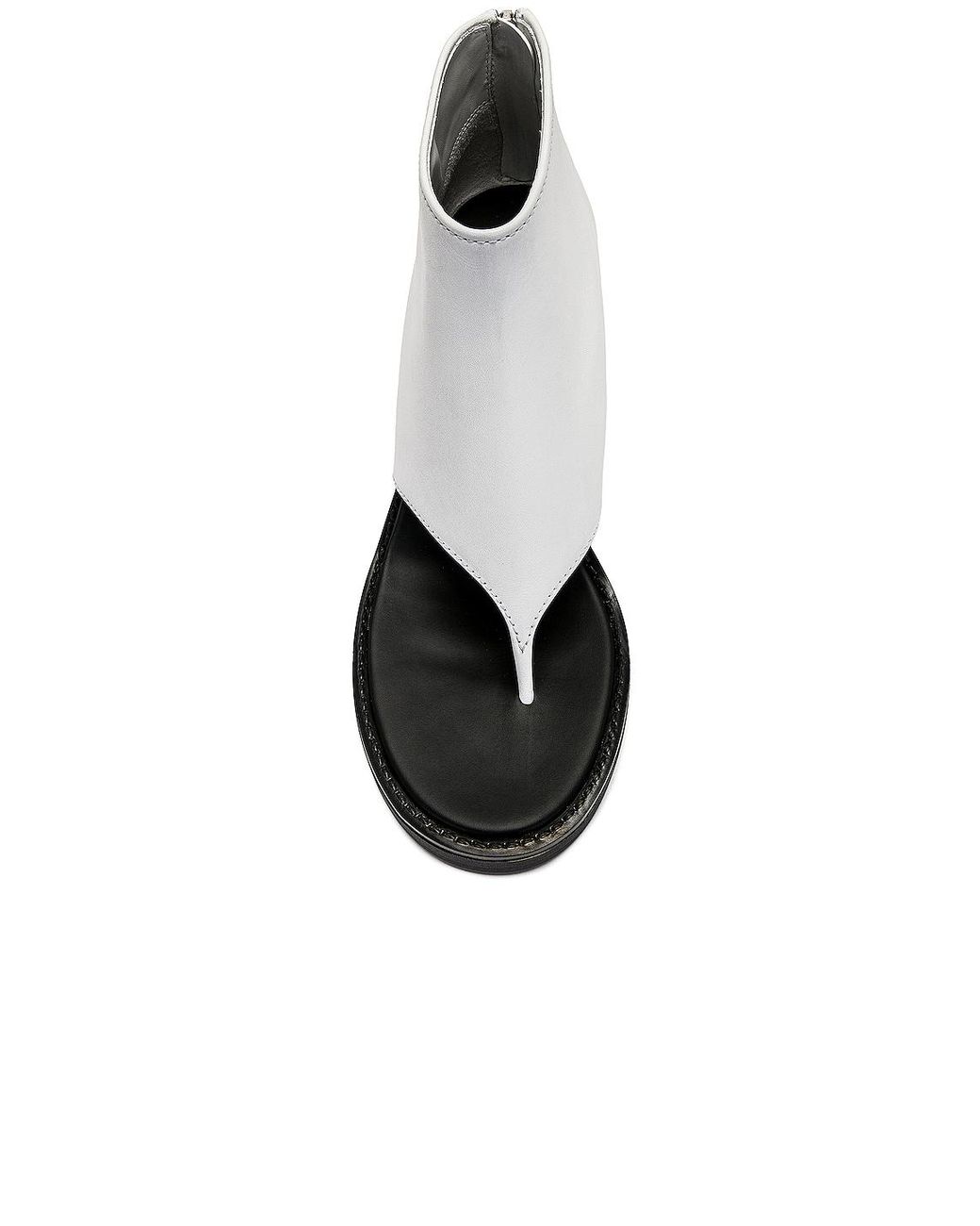Miu Miu White Open Toe Ankle Boot