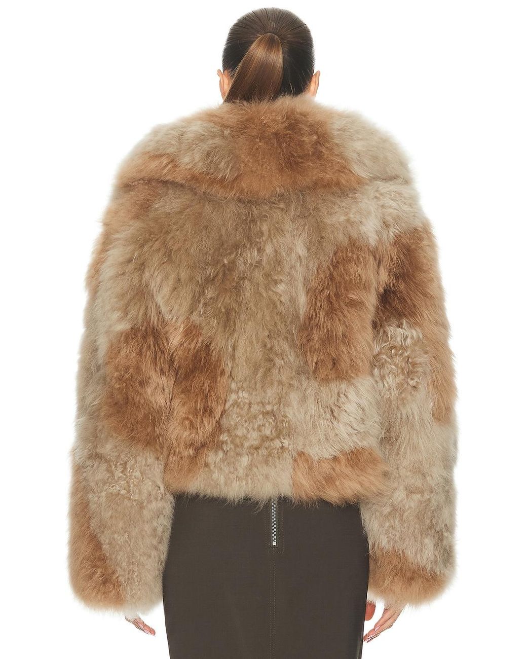 The Attico Brown Bomber Jacket