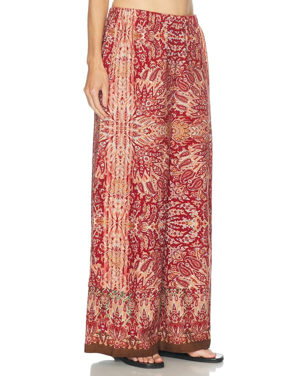 Bode Red Arrowleaf Pants