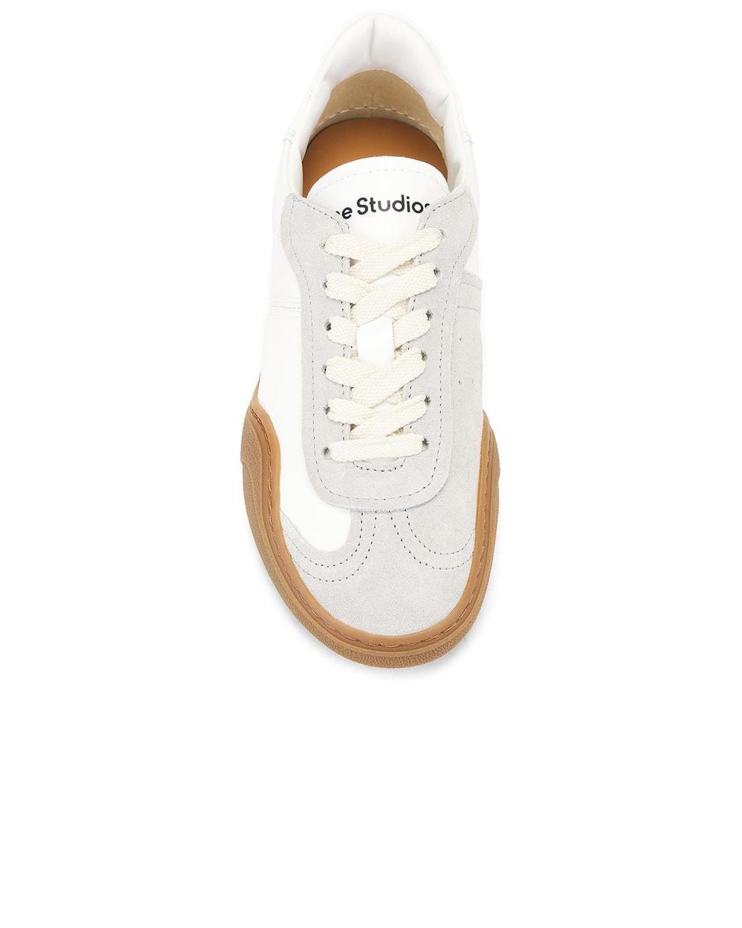 Acne White Bars W Low Sneaker