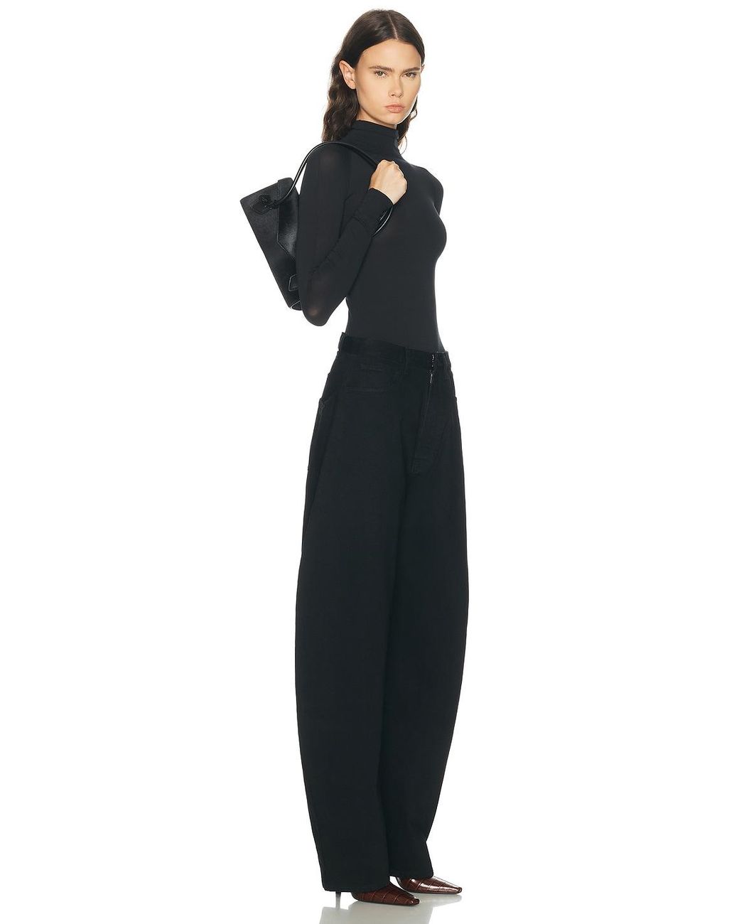 Alaïa Black Small Teckel Flap Bag