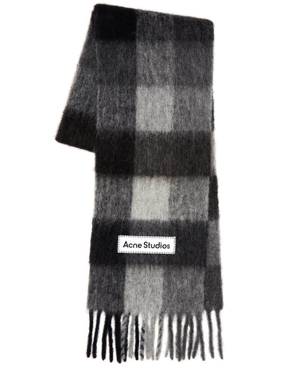 Acne Black Vally Scarf for men