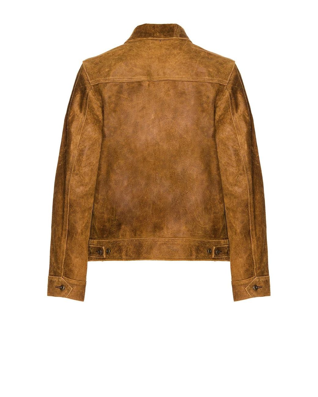 Schott Nyc Brown Duke Unlined Rough Suede Jacket for men