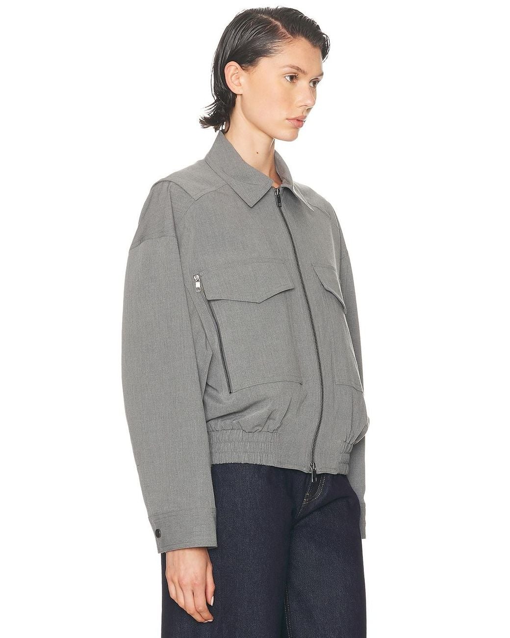 Staud Gray Eugene Jacket