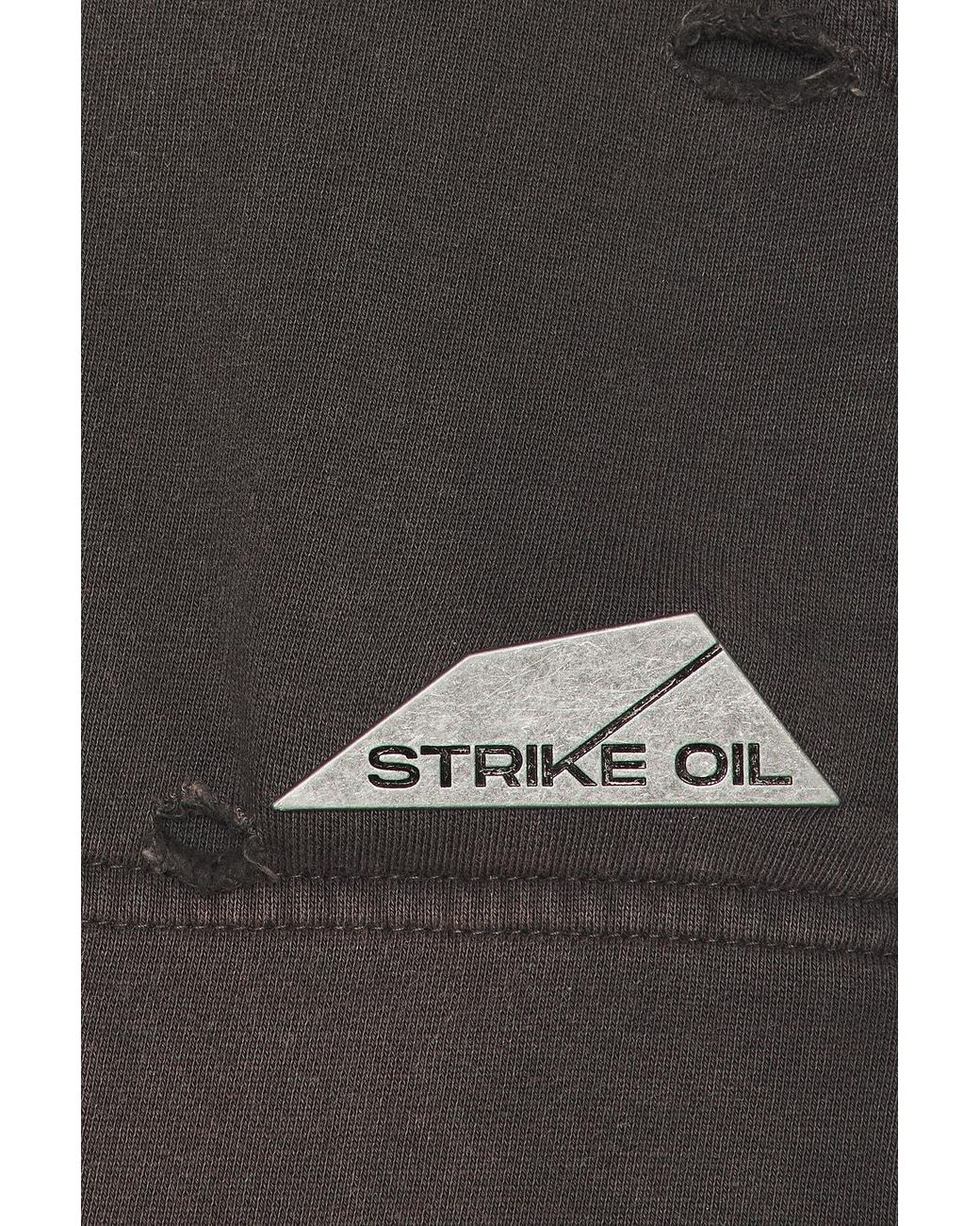 Strike Oil Gray Thrashed Sweatpants for men