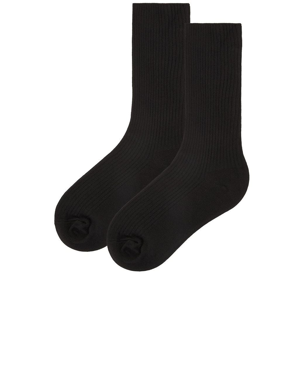 ÉTERNE Black Classic Rib Socks