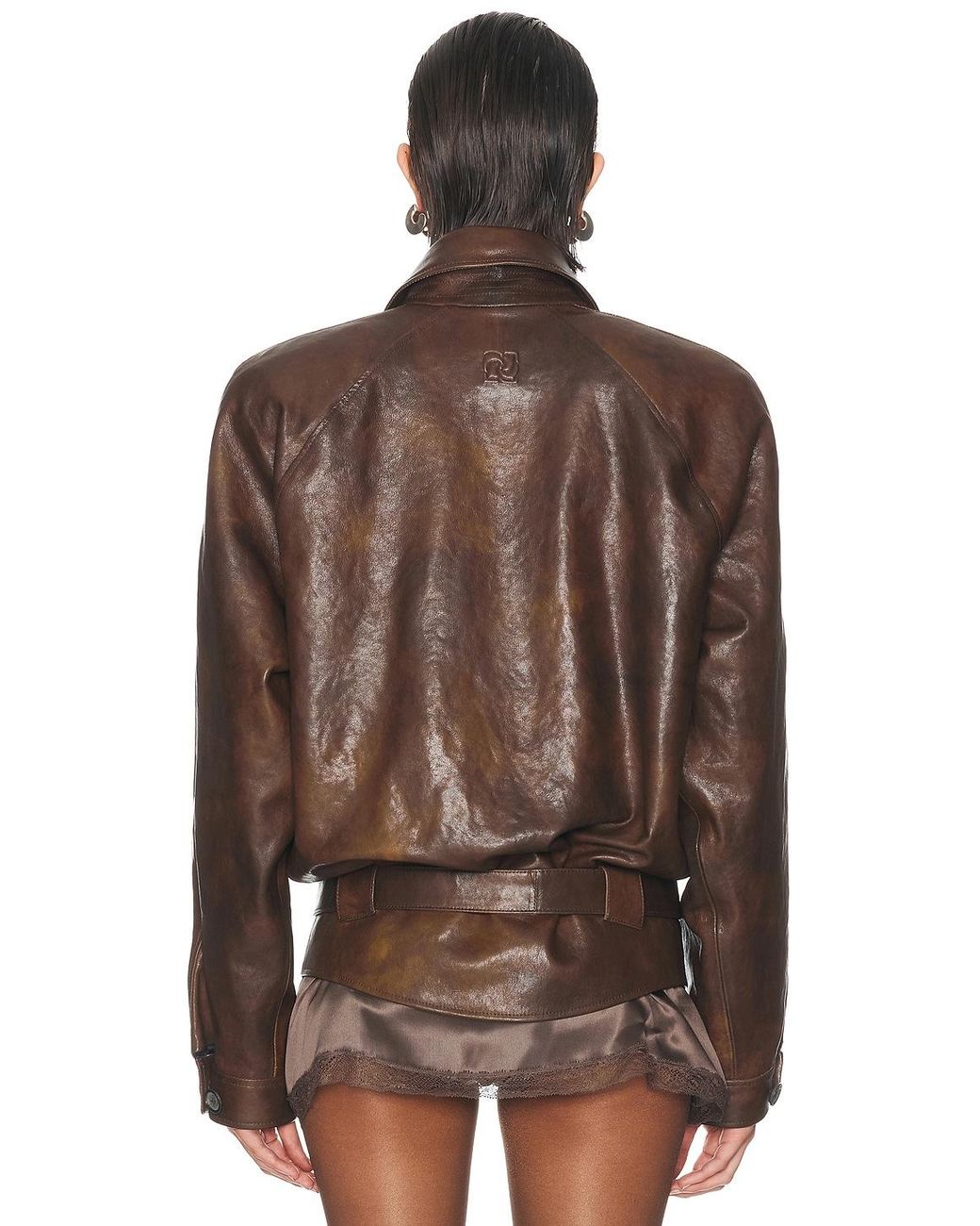 Magda Butrym Brown Leather Jacket