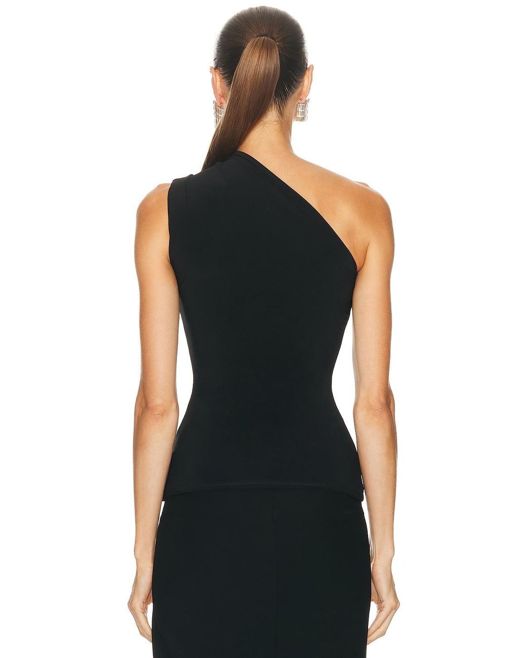 GRACE LING Black Claw One Shoulder Top