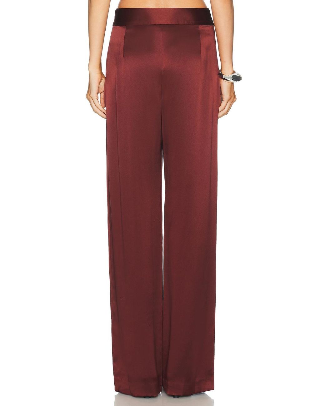 The Sei Red Relaxed Trouser