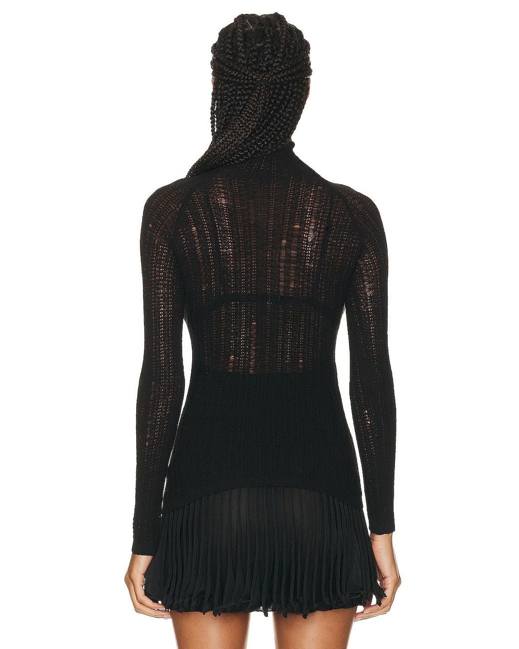 Alaïa Black Alaïa High Neck Top