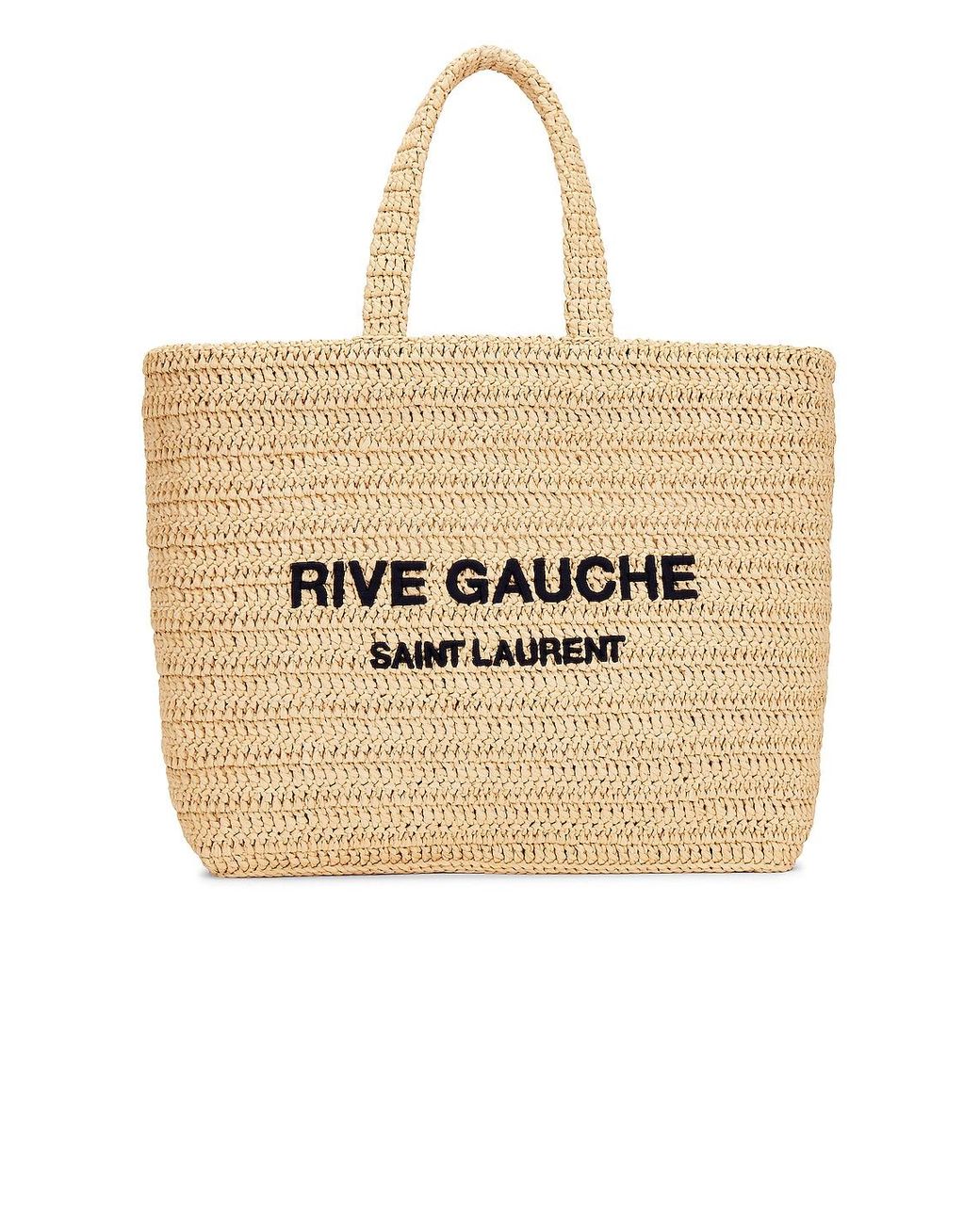 Saint Laurent Supple Rive Gauche Tote Bag in Natural | Lyst