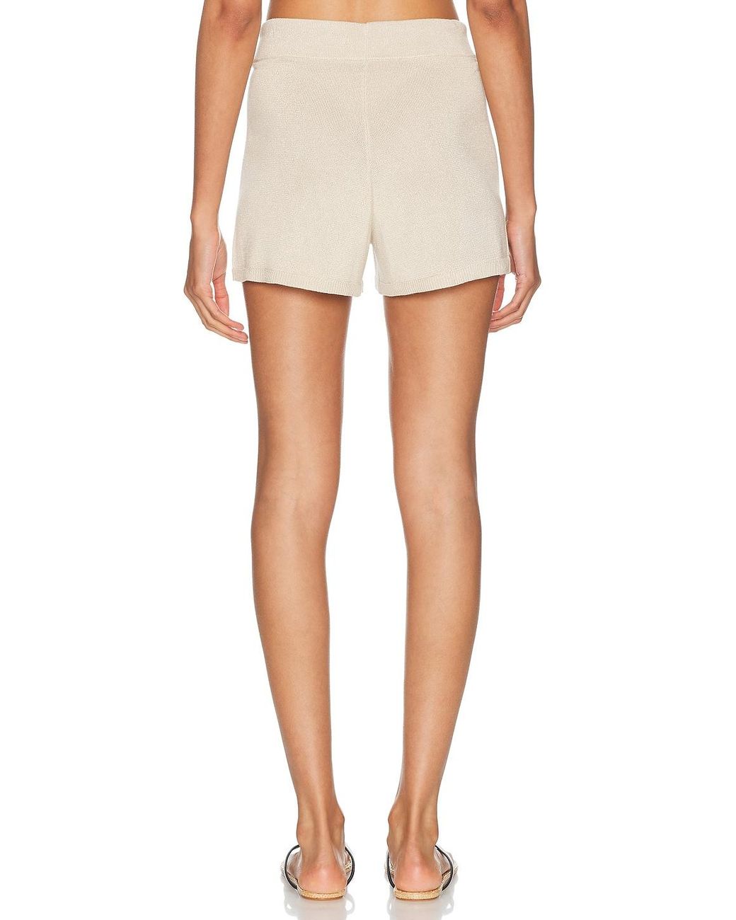 La Porte White Sofia Knit Short
