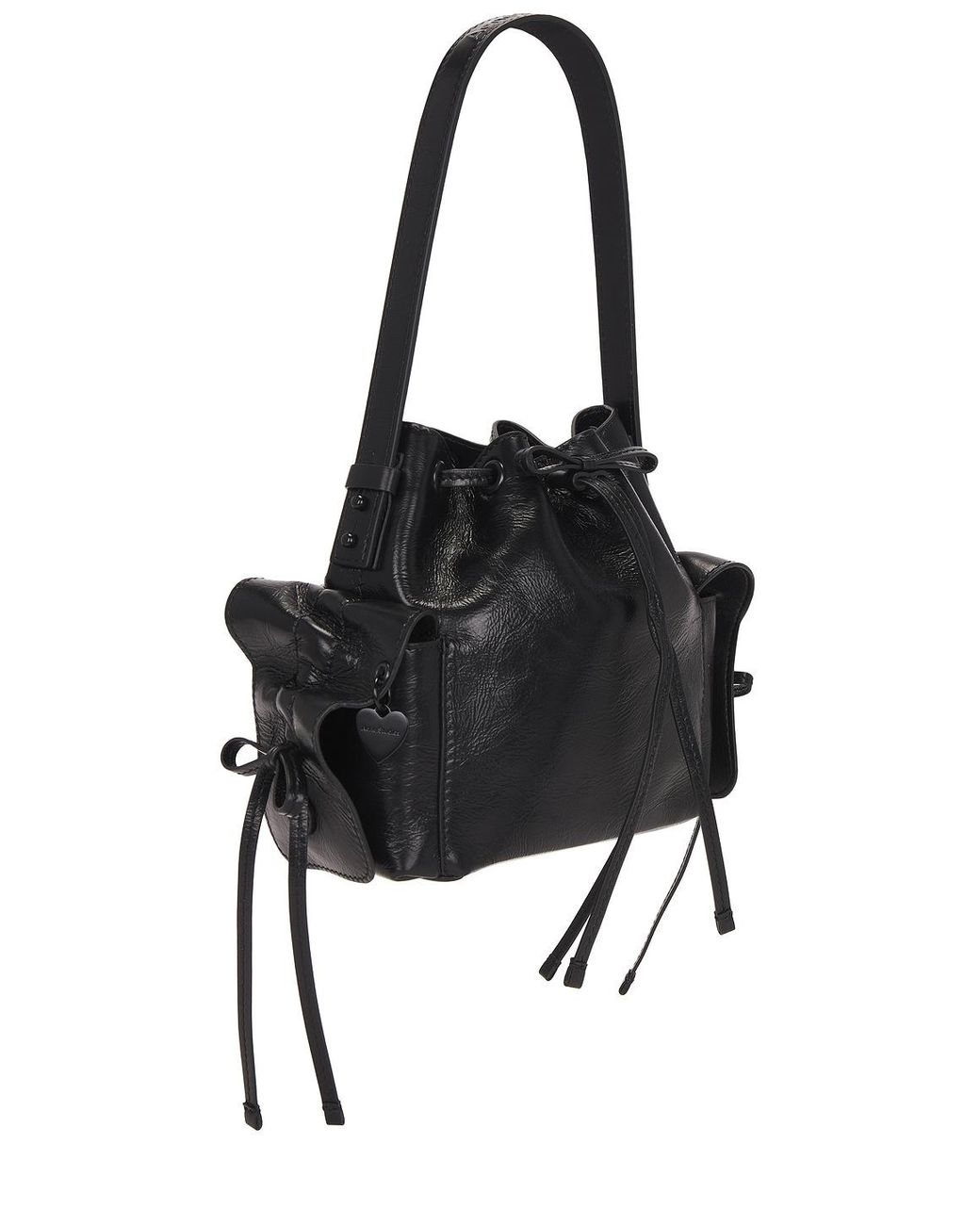 Acne Black Multipocket Mini Bucket Lux Bag