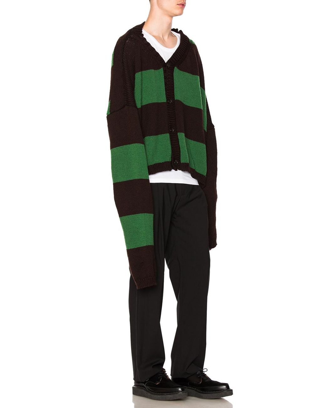 Raf Simons Wool Disturbed Striped 