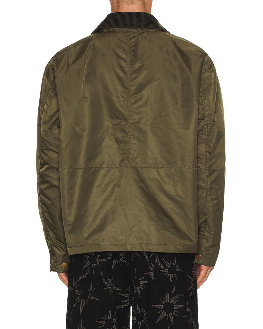 Brain Dead Green Cropped Chore Jacket for men