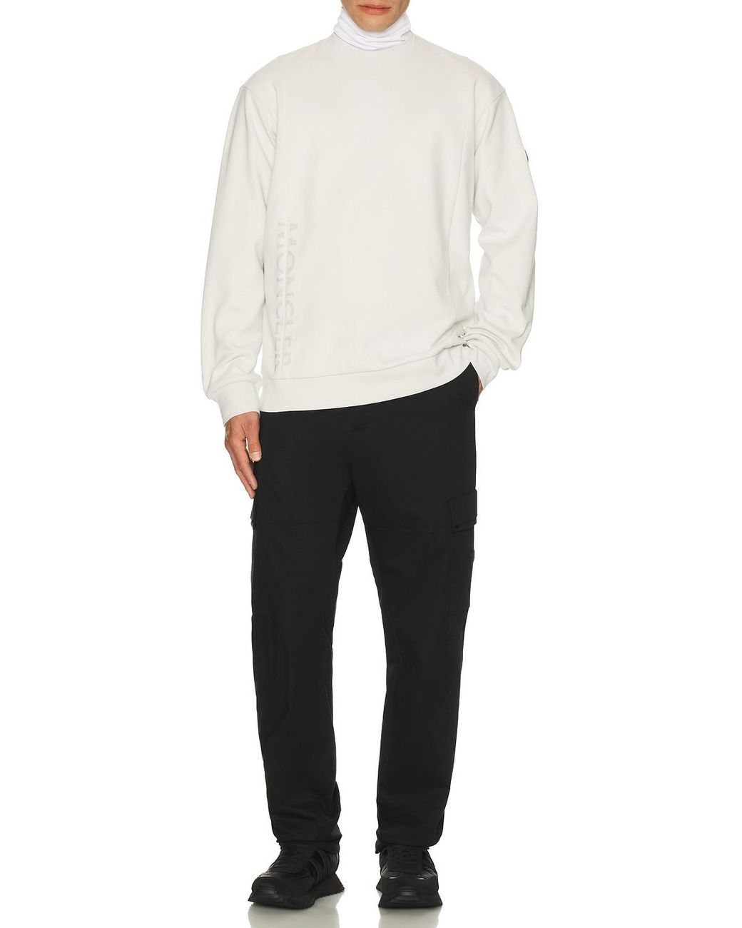 Moncler White Sweater for men