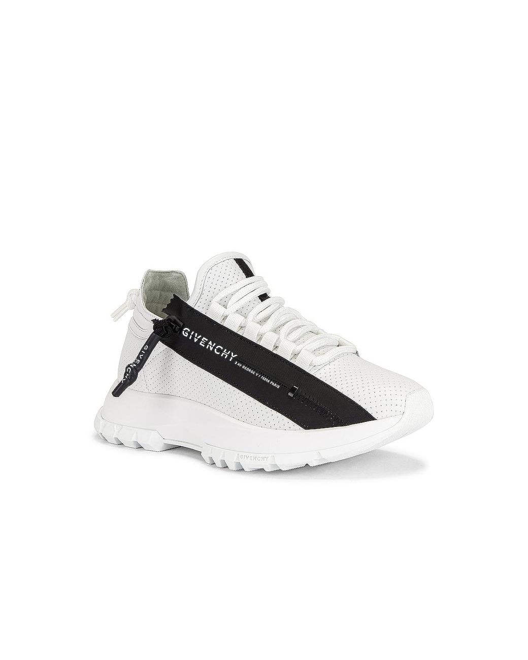 Givenchy Spectre Low Runner Zip Sneakers in White | Lyst