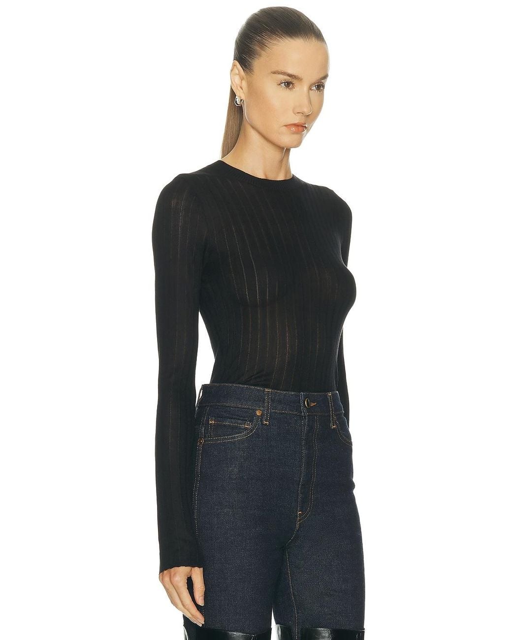 Khaite Black Elm Top