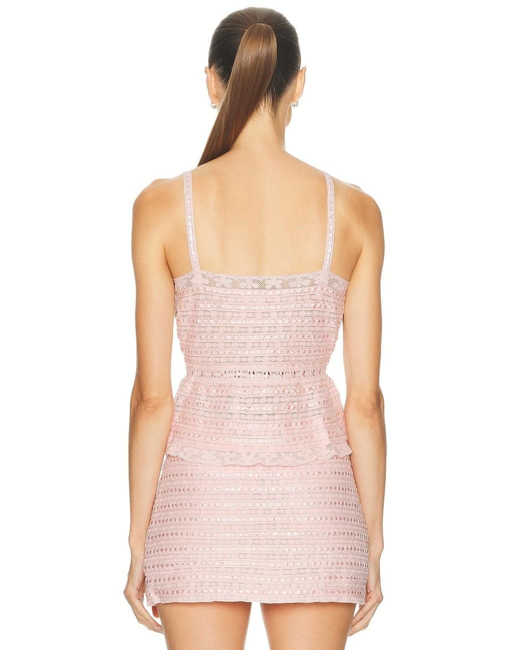 LoveShackFancy Pink Niraya Cami Top