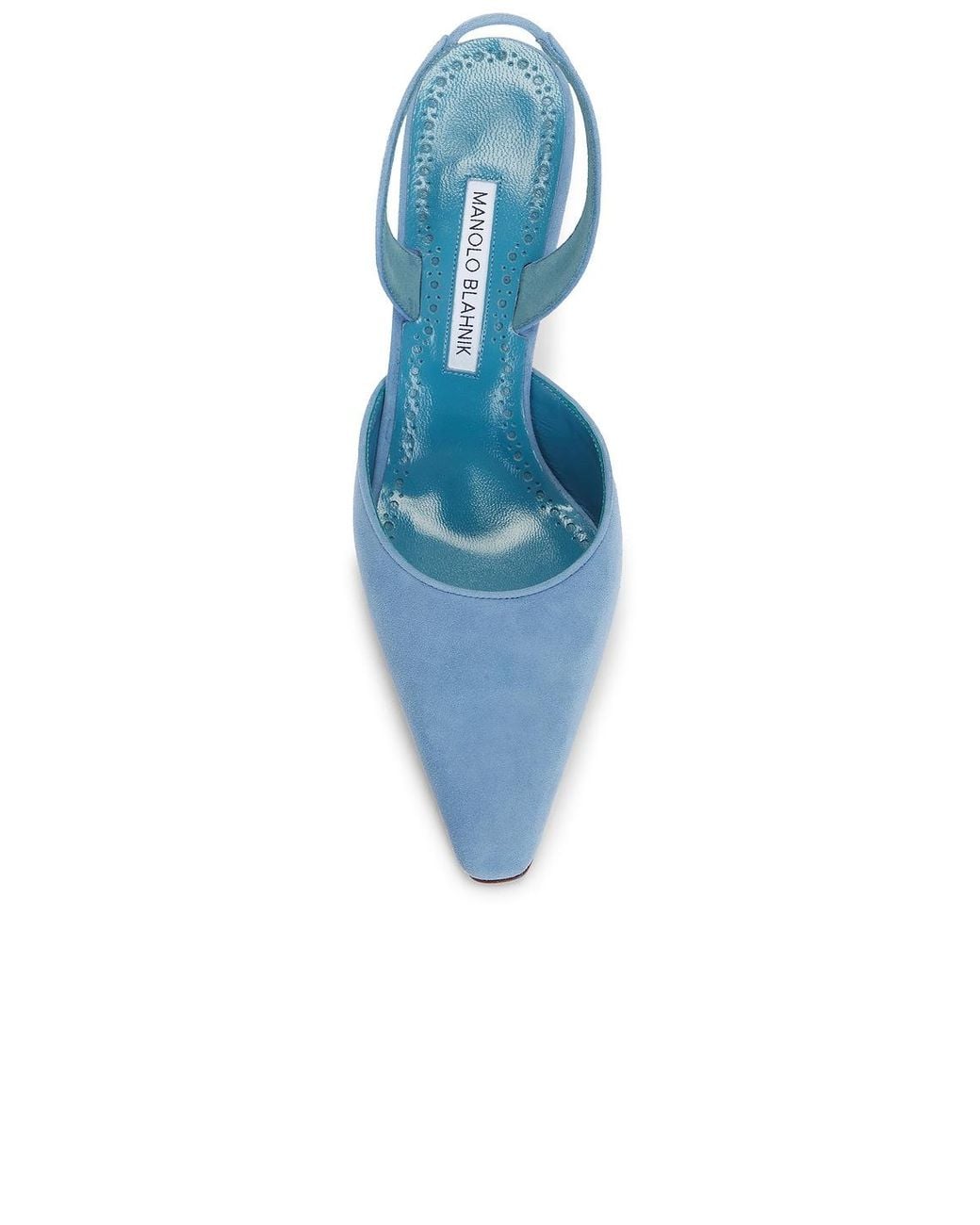 Manolo Blahnik Blue Borelapla 90 Pump