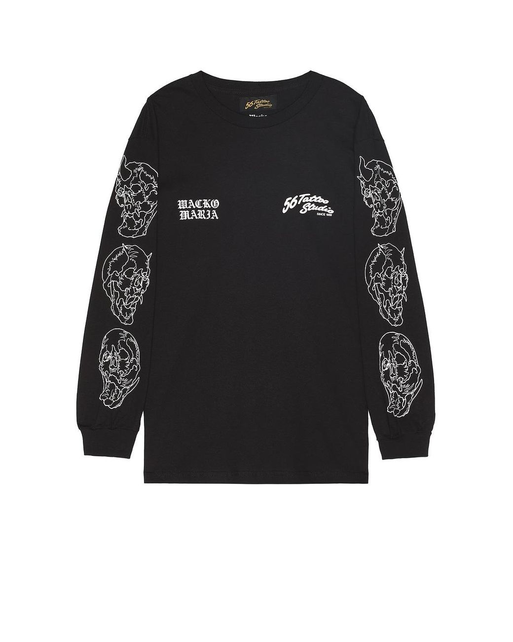 【WACKO MARIA】56 TATTOO STUDIO / CREW NECK SWEAT SHIRT 56TS-WM-SS03] Wacko Maria X 56 Tattoo Studio Crewneck
