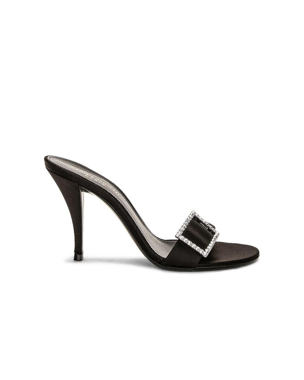 Saint Laurent Black Simone Mule Sandal