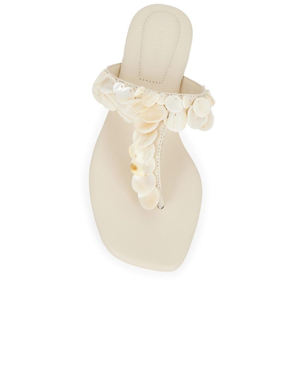 Jonathan Simkhai White Elin Thong Sandal