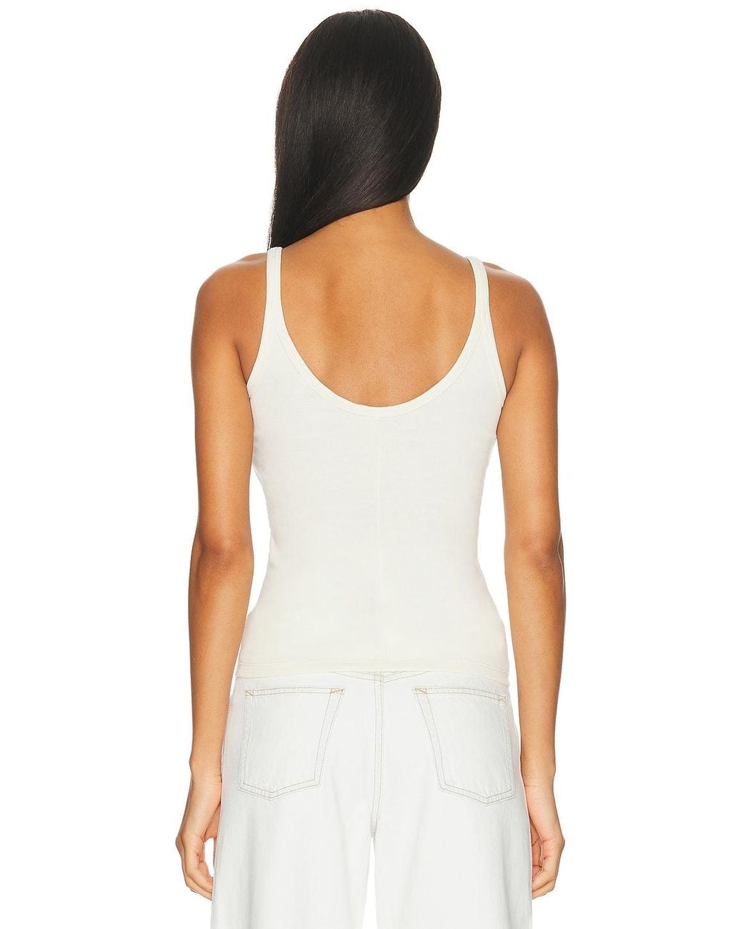 GRLFRND White U-Neck Tank