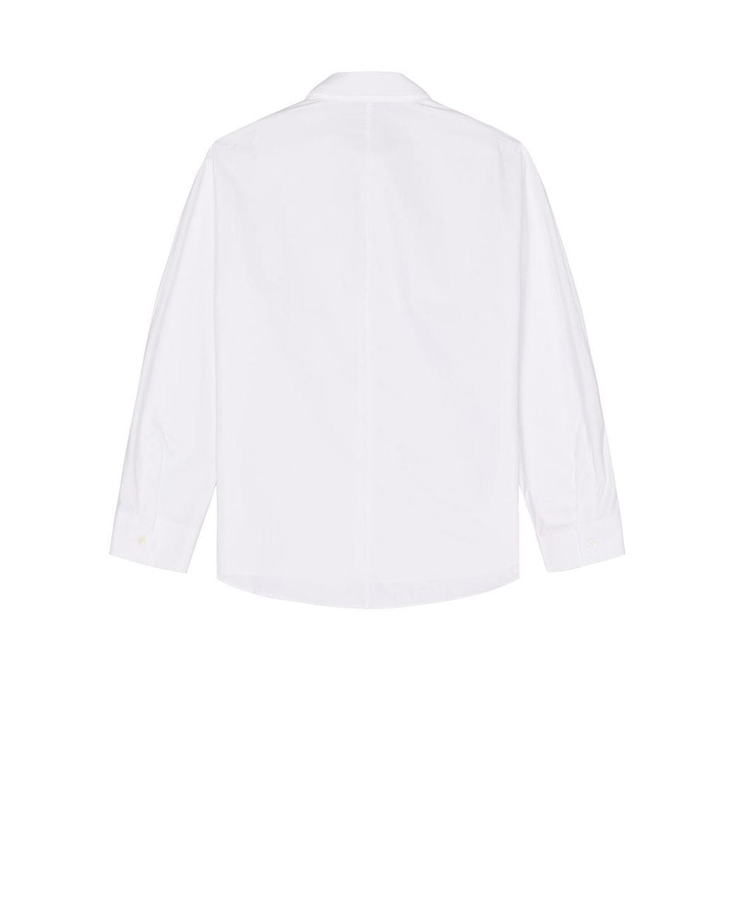 Givenchy White Twisted Sleeve Overshirt for men