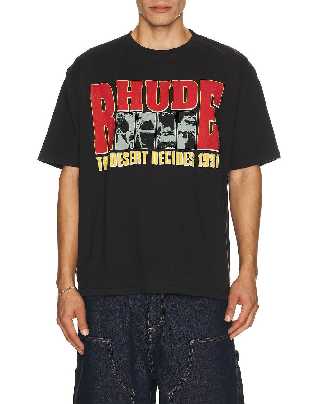Rhude Red The Desert Decides Tee for men