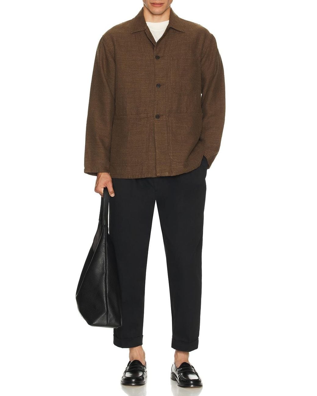 Beams Plus Brown Mil Chore Jacket for men