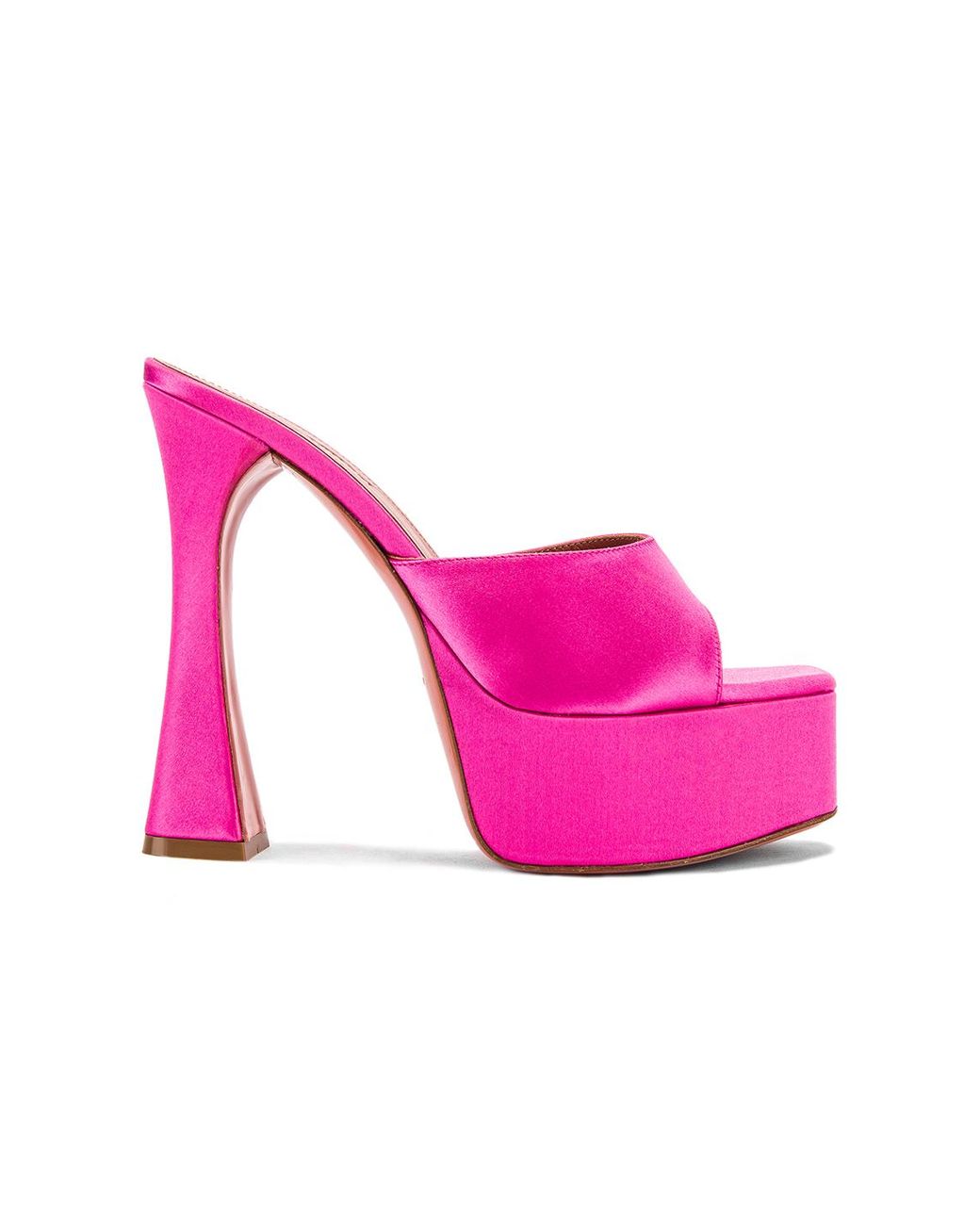 AMINA MUADDI Pink Dalida Heeled Sandals | Lyst