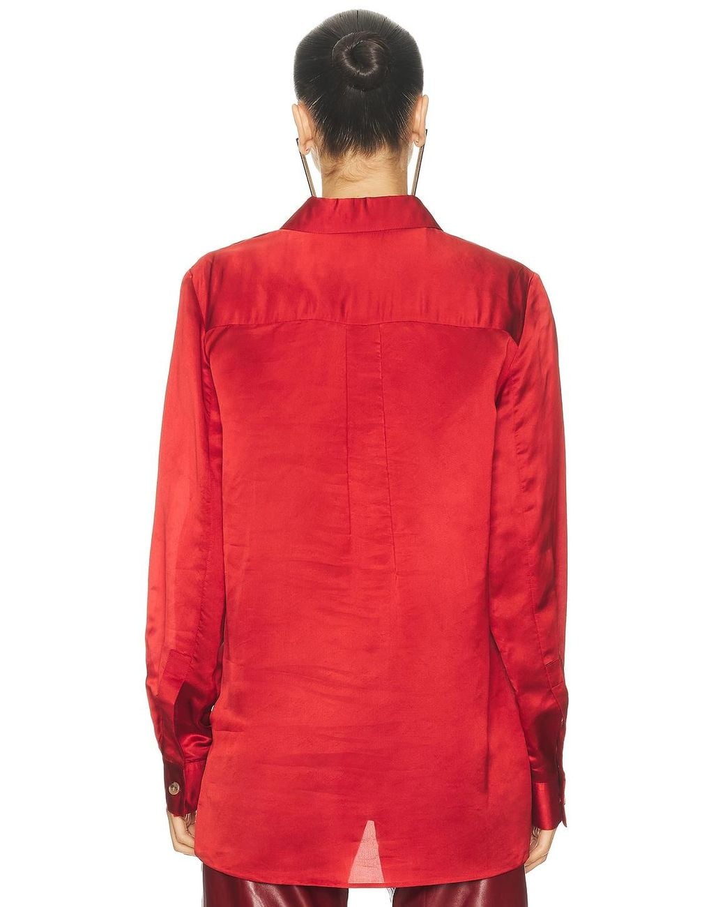 Khaite Red Auryn Top