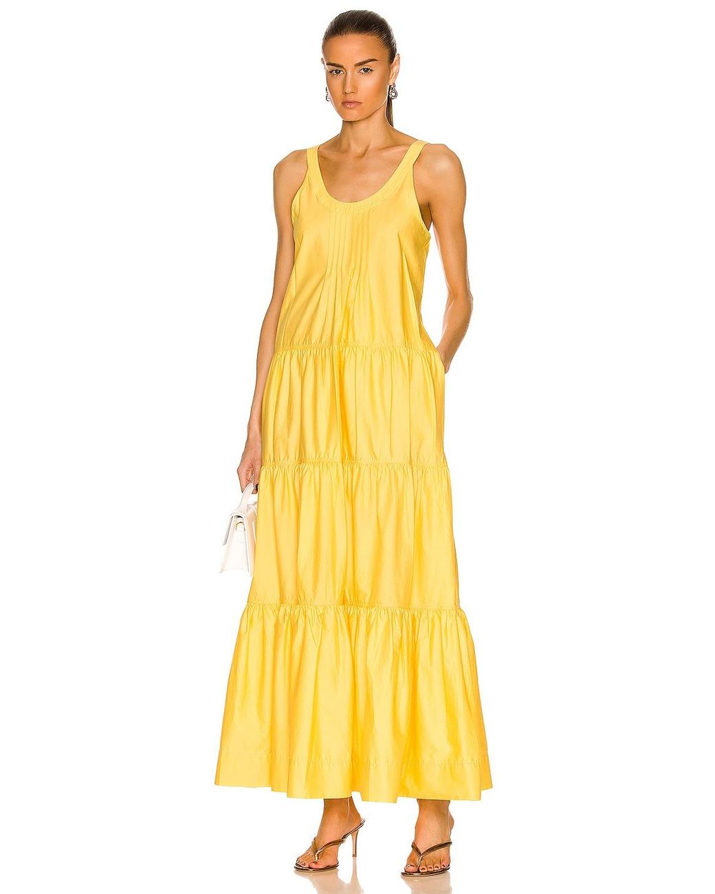 Jonathan Simkhai Olinda Maxi Dress in Yellow | Lyst