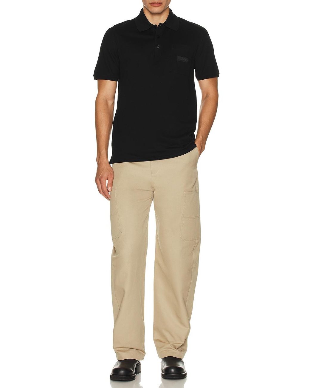Givenchy White Cargo Patch Pocket Pants for men