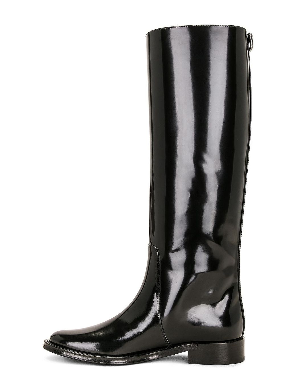 Saint Laurent Black Hunt Leather Boot