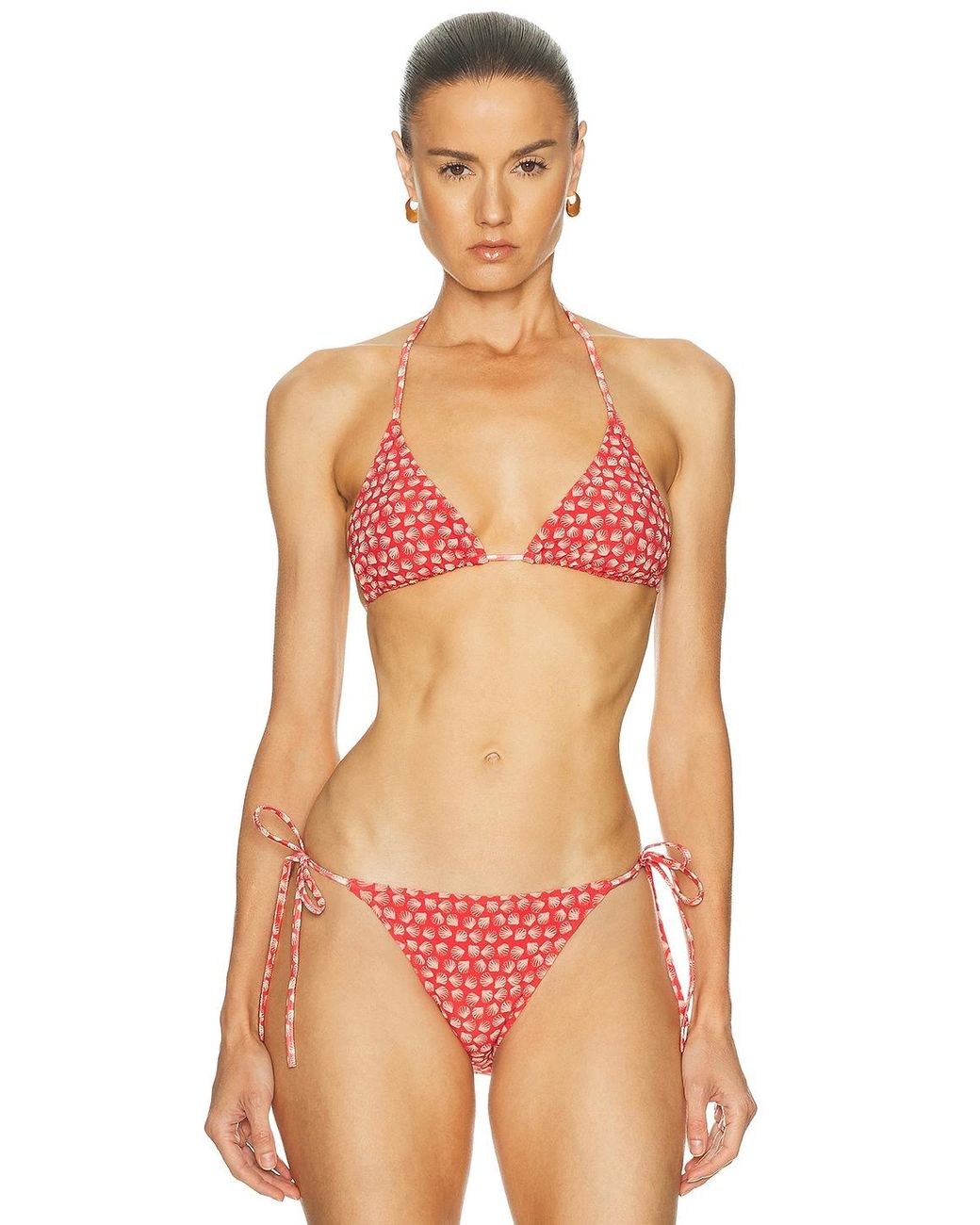 Solid & Striped Red The Ines Bikini Top