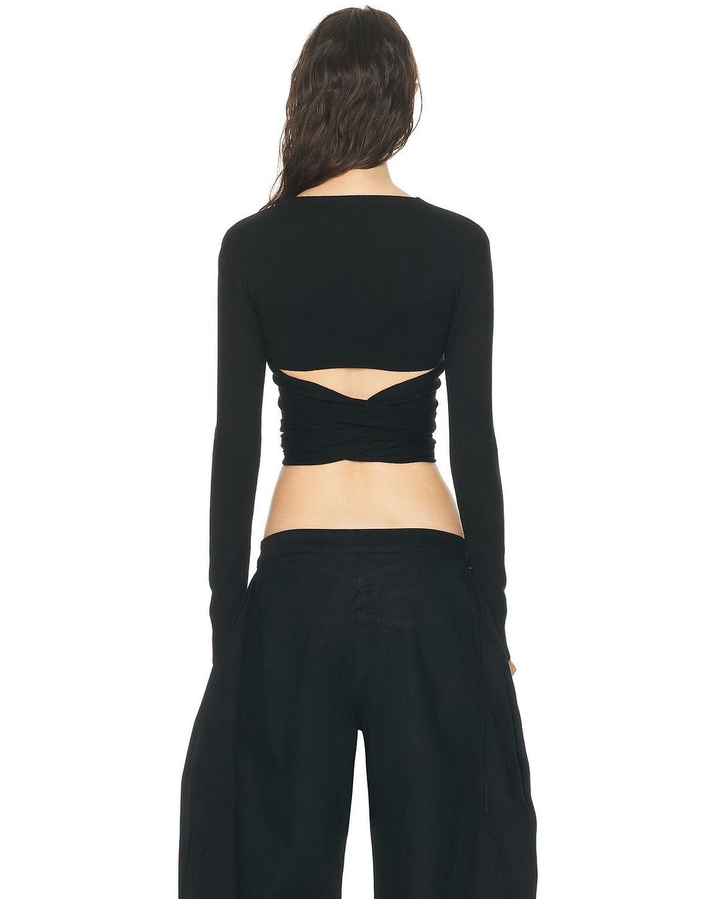Alaïa Black Alaïa Alaϊa Wrap Top
