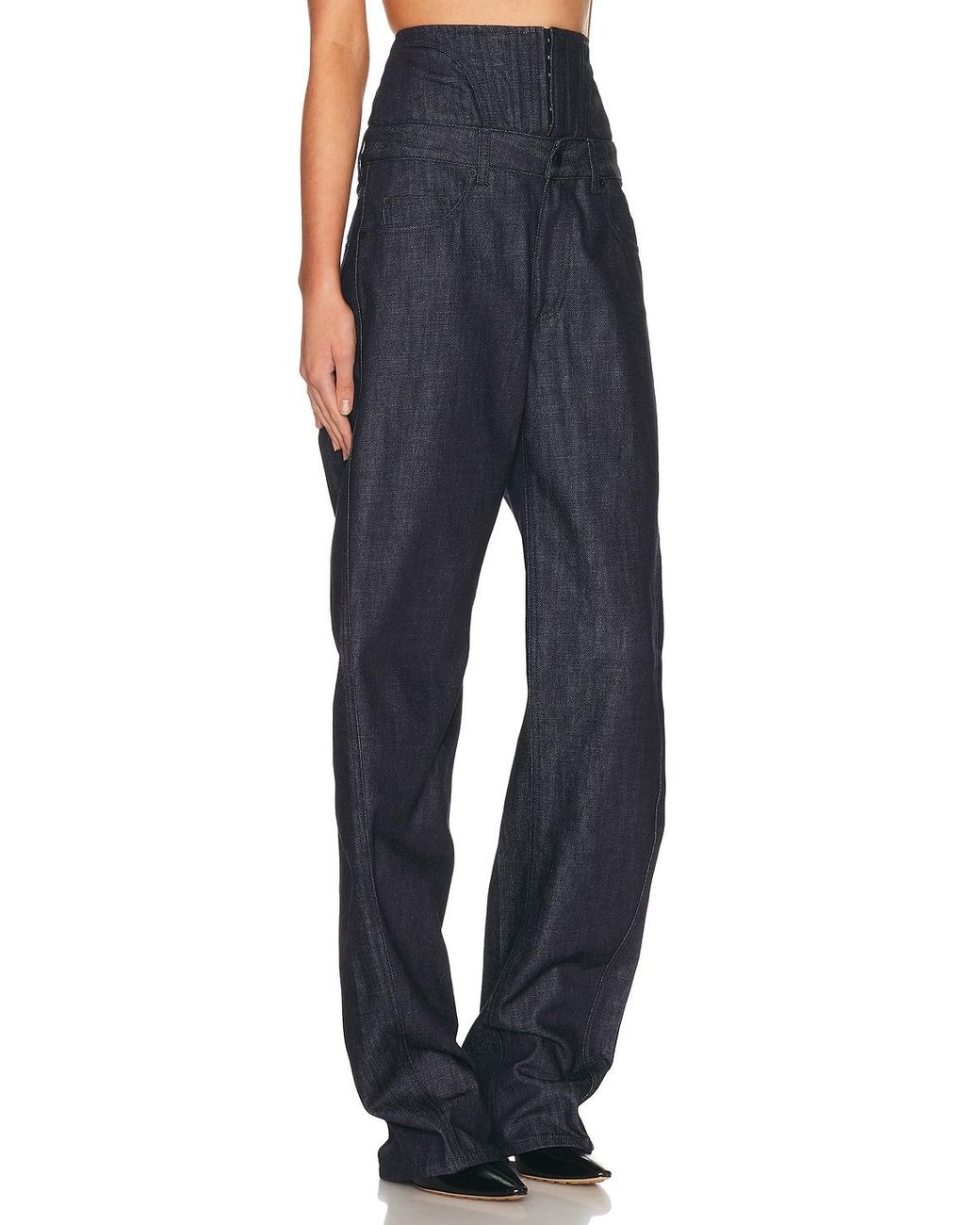 Mugler Blue Straight Leg