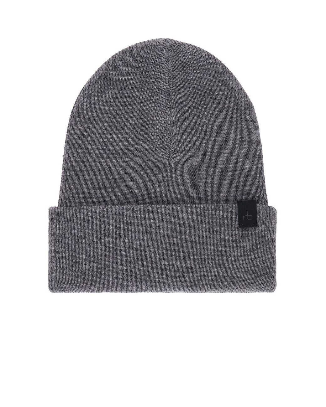 Rag & Bone Gray Addison Beanie for men