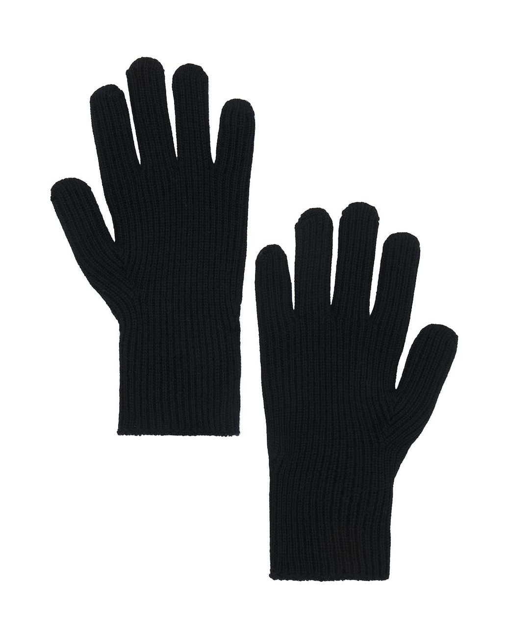 Moncler Black Gloves for men
