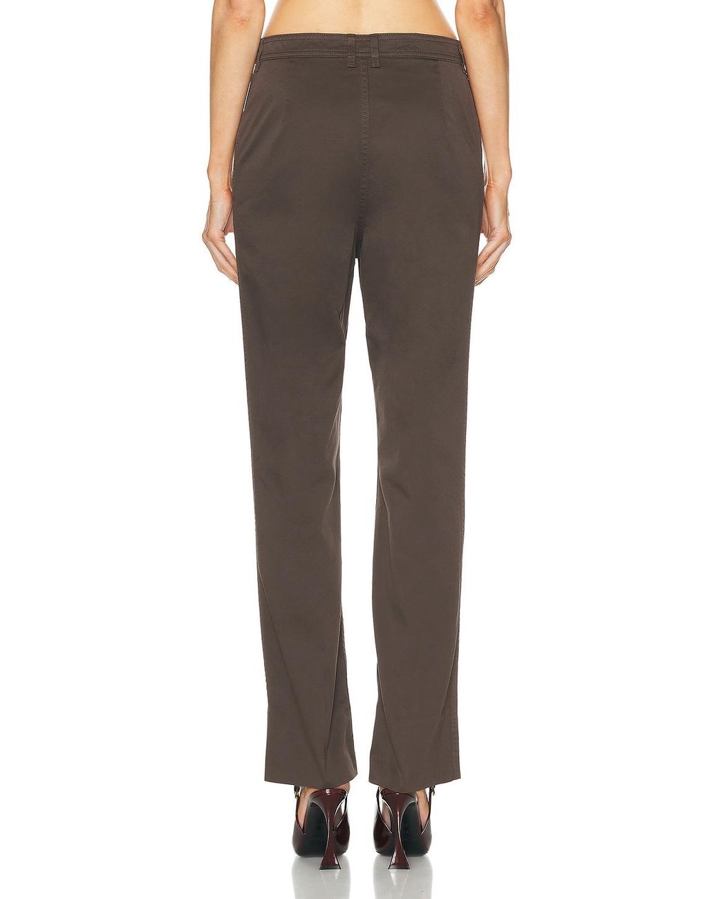 Saint Laurent Brown Bootcut Pant