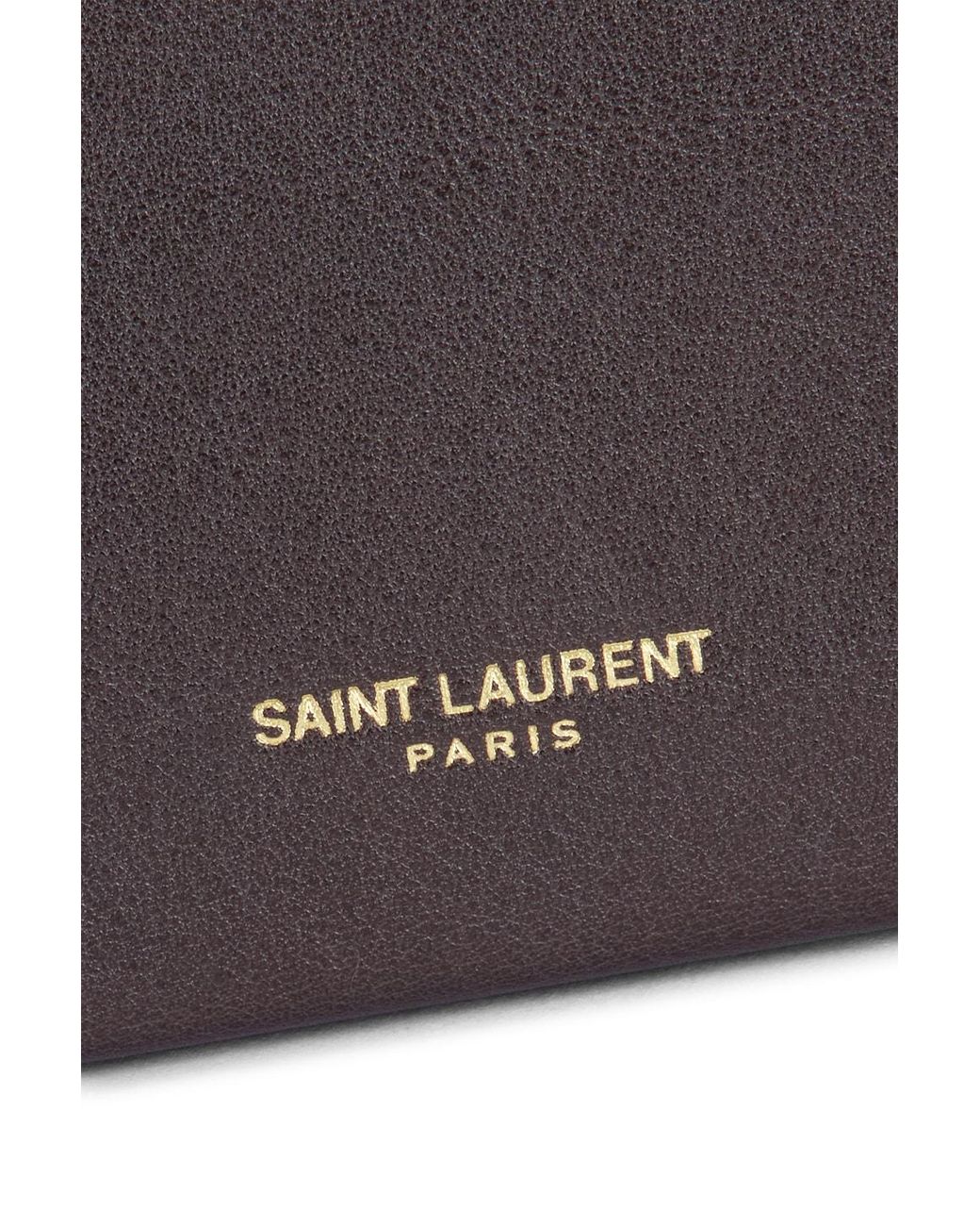 Saint Laurent Gray Large Flap Wallet