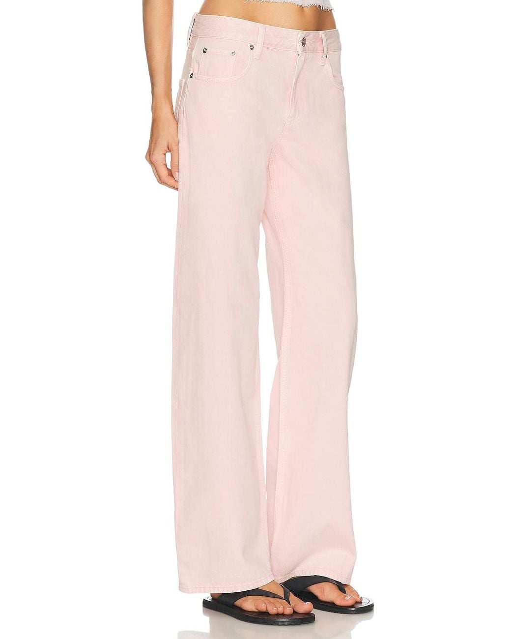 Helmut Lang Pink Wardrobe Flare Leg