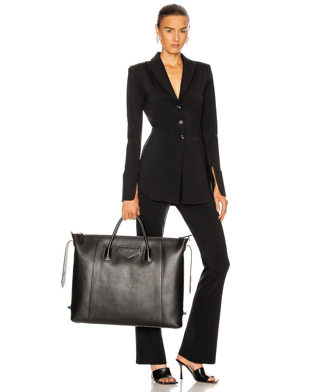 antigona soft small leather satchel