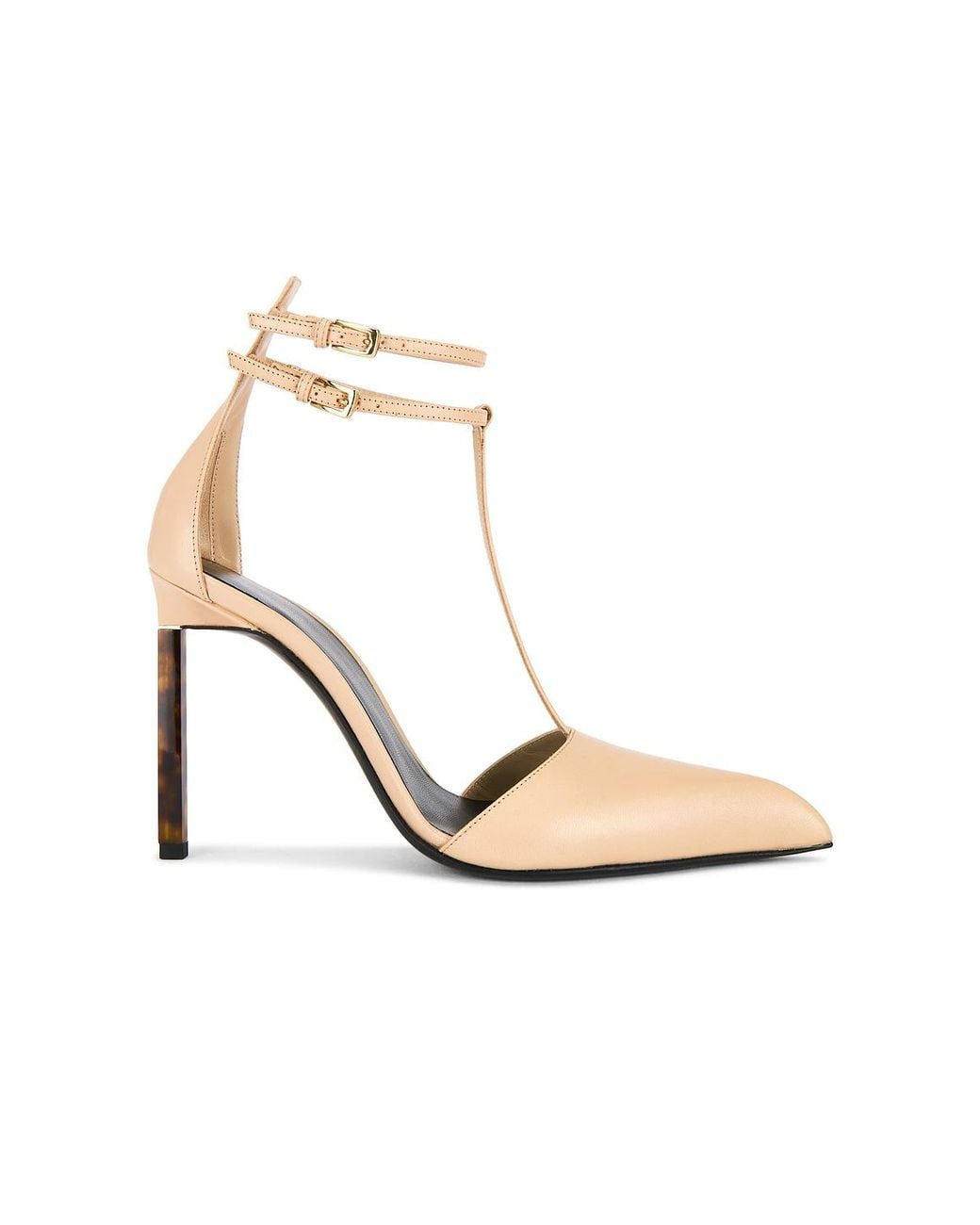 Tom Ford White Kid T Strap 105 Pump
