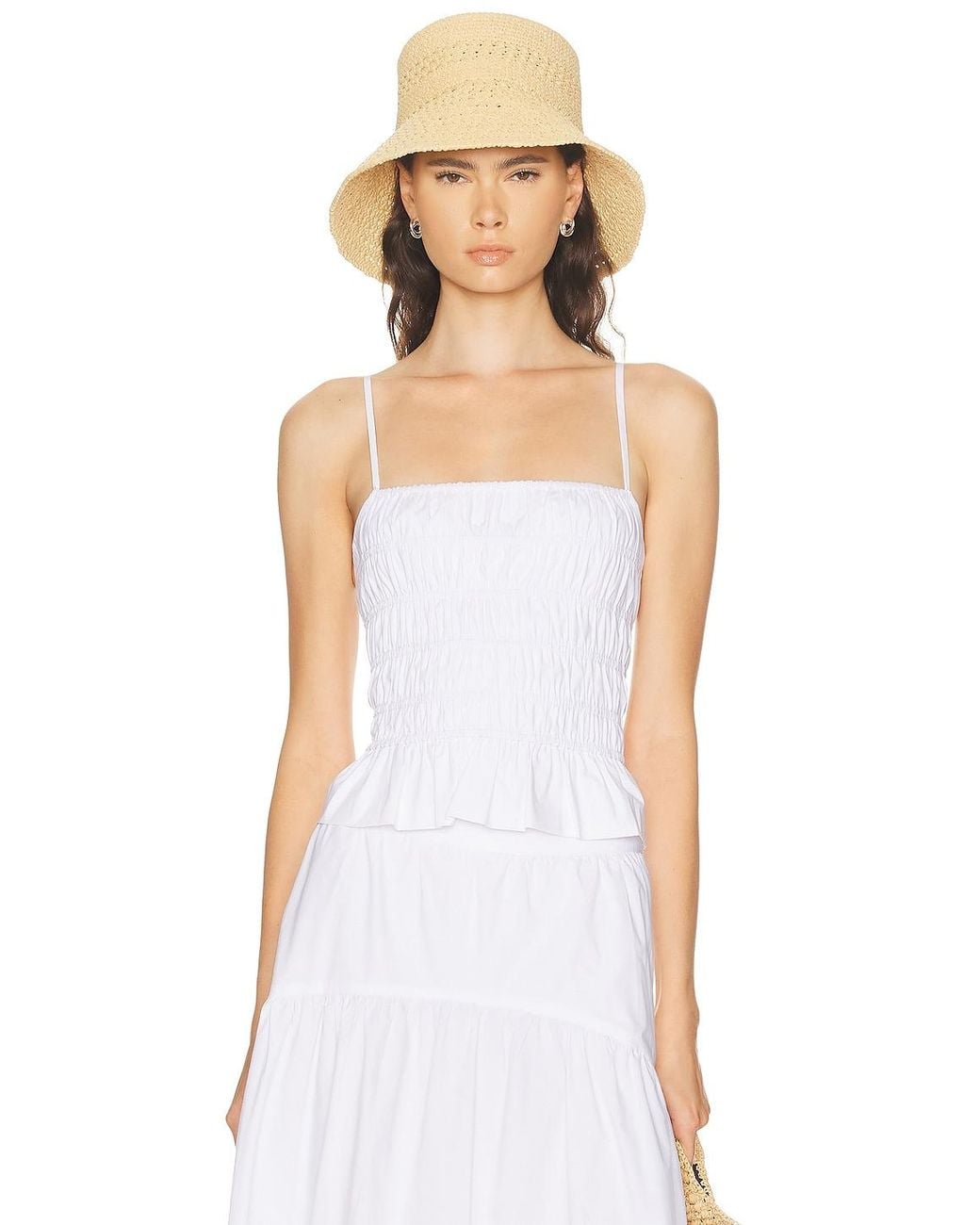 Solid & Striped White The Delta Top