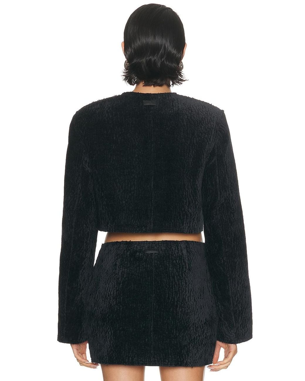 Alexander Wang Black Cropped Boxy Jacket